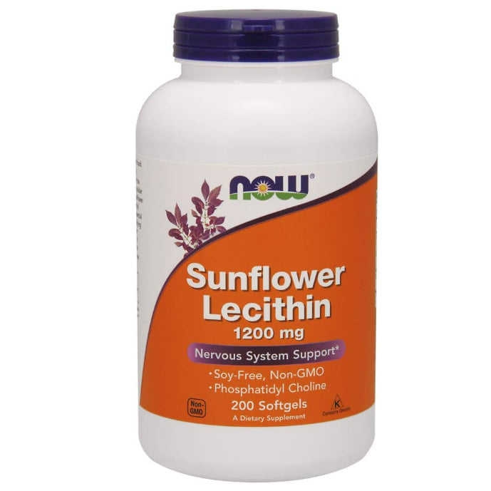 LowCostPH| NOW Foods, Sunflower Lecithin, 1,200 mg, & Liquid Lecithin Phosphatidyl Choline