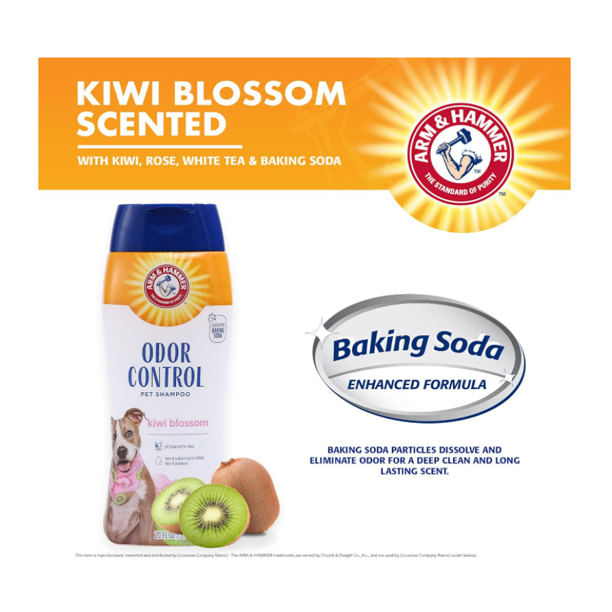 LowCostPH| Arm & Hammer, Super Deodorizing Shampoo For Pets, Kiwi Blossom, 20 fl oz (591 ml)