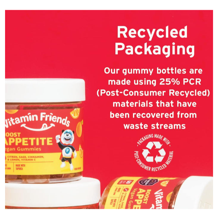 Low Cost PH | Vitamin Friends, Boost Appetite Vegan Gummies, Orange, 60 Pectin Gummies
