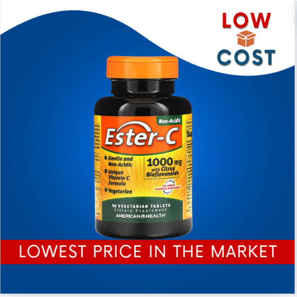 LowCostPh | American Health, Ester-C With Citrus Bioflavonoids, 1,000 mg, 90 Vegetarian Tablets
