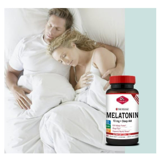 LowCostPH | Olympian Labs, Melatonin, Time Release, 10 mg, 60 Vegan Tablets