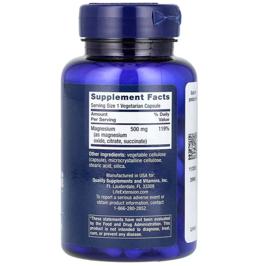 LowCost PH|  Life Extension, Magnesium Caps, 500 mg, 100 Vegetarian Capsules