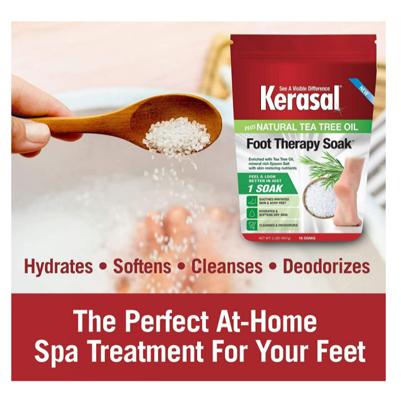 LowCost PH| Kerasal, Foot Therapy Soak Plus Natural Tea Tree Oil, 2 lbs (907 g)