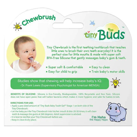 LowCostPH | Tiny Buds Chewbrush with Case made with super-soft BPA-free silicone .