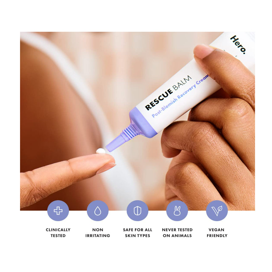 USAonhand| Hero Cosmetics, Rescue Balm, Post Blemish Recovery Cream, 0.507 fl oz (15 ml)