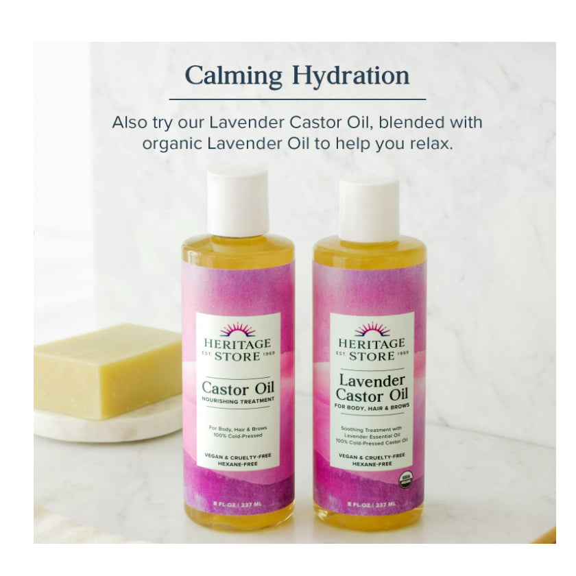 USAOnhand| Heritage Store, Castor Oil, Nourishing Treatment, 16 fl oz (473 ml) (59ml)