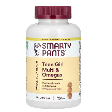 LowCostPh | SmartyPants, Teen Guy/Girl Formula, Lemon Lime, Cherry, and Orange, mixed 120 Gummies