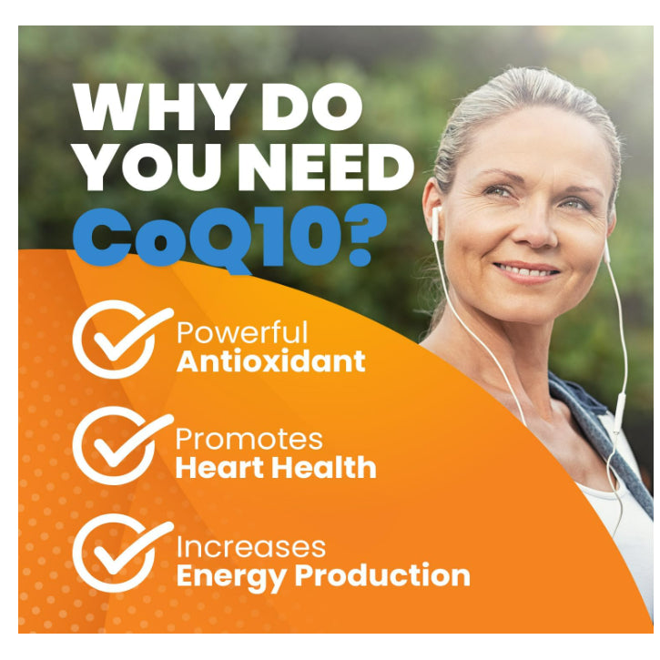 LowCostPH| Doctor's Best High Absorption CoQ10 with BioPerine, Gluten Free Naturally Fermented, Hear