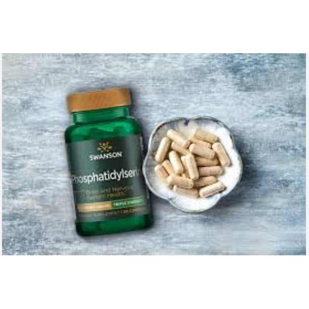 Swanson Ph | Swanson, Phosphatidylserine, 100mg, 300mg, Softgels Brain and Nervous System Health