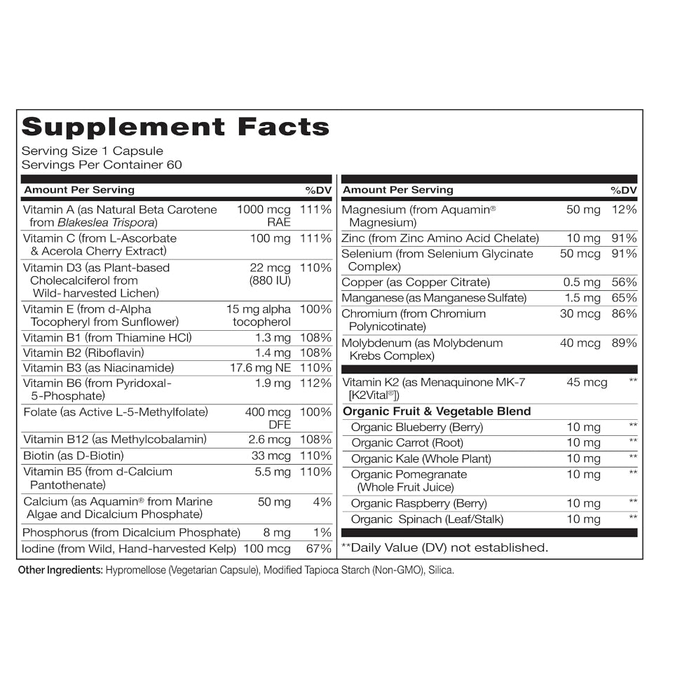 LowCostPH | NATURELO One Daily Multivitamin for Men & Women - with Vitamins & Minerals + Organic