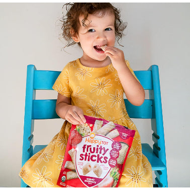 LowCostPH | Happy Tot, Fruity Sticks, Organic Banana & Mango, Organic Strawberry 2.54 oz