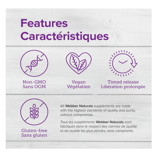 LowCostPH| Webber Naturals Hi Potency B Complex Food Supplement 120pcs