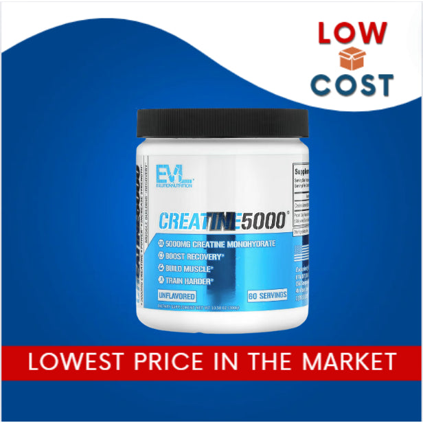 LowCostPh| EVLution Nutrition, CREATINE5000, Unflavored, 10.58 oz (300 g)