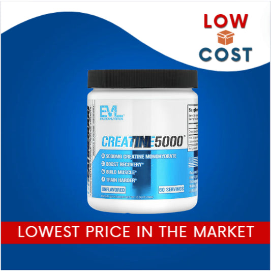 LowCostPh| EVLution Nutrition, CREATINE5000, Unflavored, 10.58 oz (300 g)