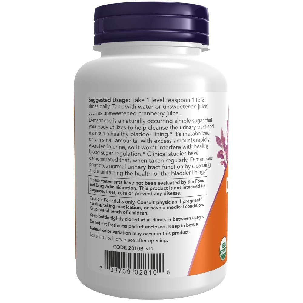 USA Onhand | NOW Foods, D-Mannose Pure Powder, 3 oz ( Supports Urinary Tract Health )