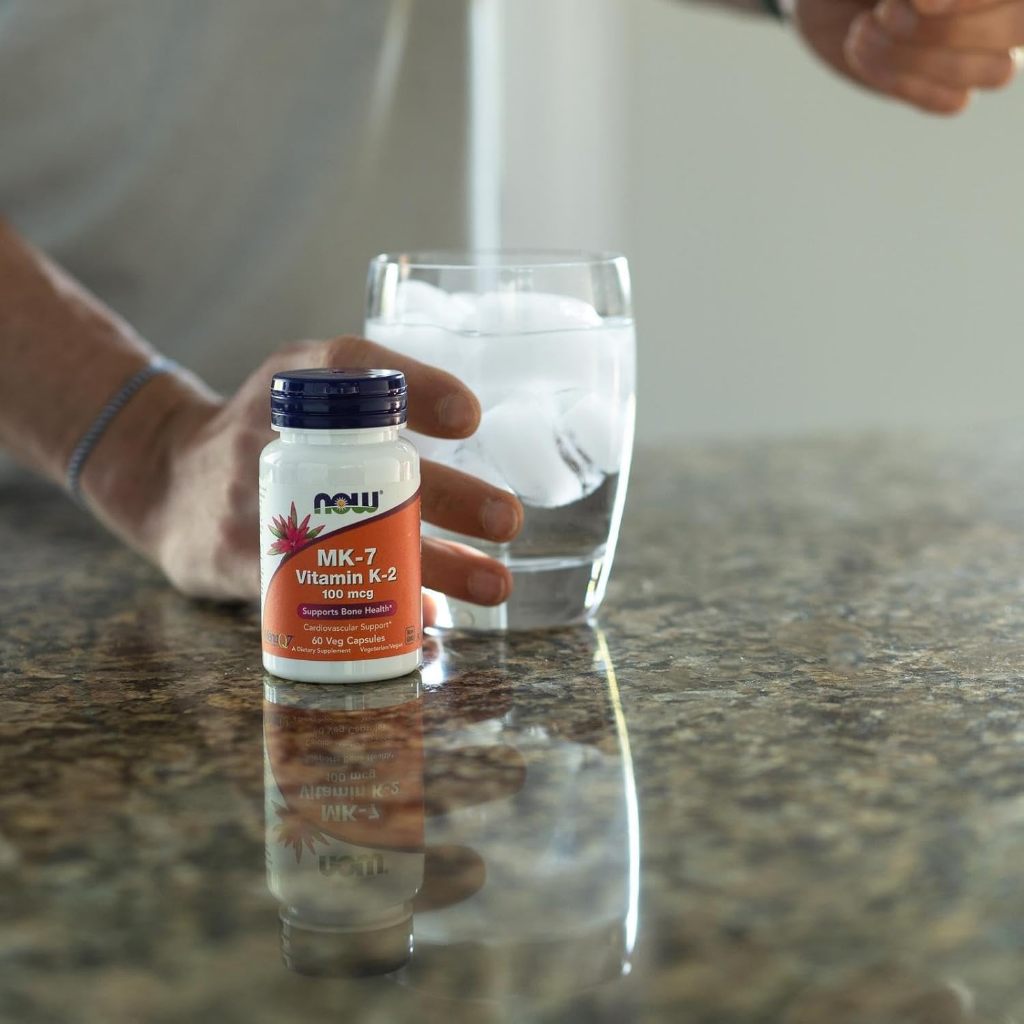 USA Onhand | NOW Foods, MK-7 Vitamin K-2, 100 mcg, 60 Veg Capsules ( Supports Bone Health )