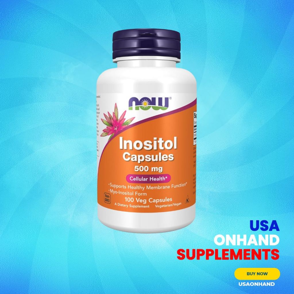 USA Onhand | NOW Foods, Inositol Capsules ( Supports Healthy Membrane Function & Cellular Health )