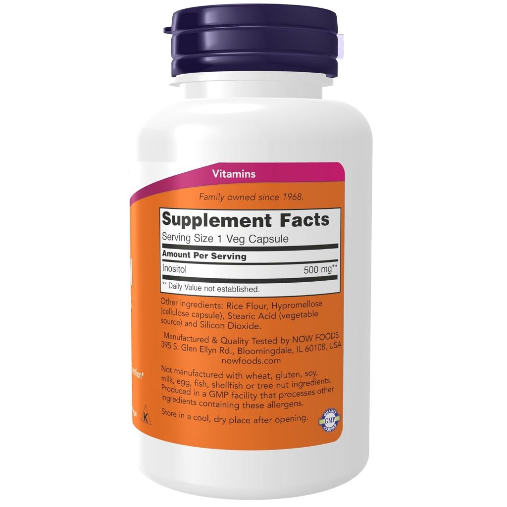USA Onhand | NOW Foods, Inositol Capsules ( Supports Healthy Membrane Function & Cellular Health )