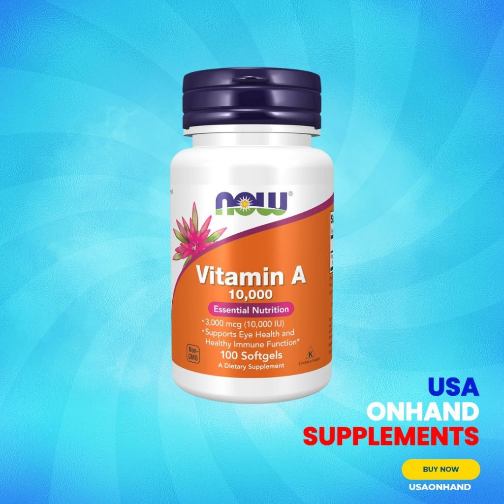 USA Onhand | NOW Foods, Vitamin A, 10,000 IU ( Supports Eye Health and Healthy Immune Function )