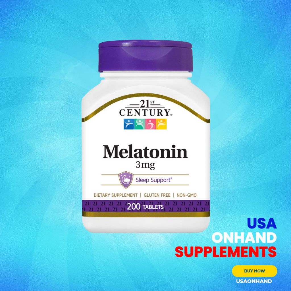 USA Onhand | 21st Century, Melatonin ( Natural Sleep Cycle and Promotes Relaxation and Sleep )