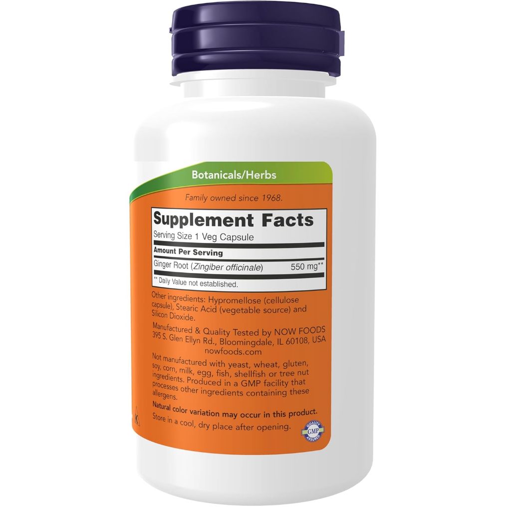 USA Onhand | NOW Foods, Ginger Root ( Supports Digestive Comfort & Promotes Joint & Muscle Health )