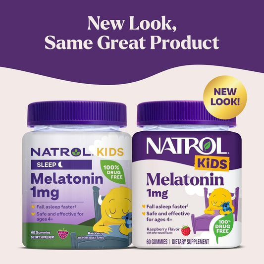 LittleSunshine | Natrol, Kids, Melatonin Gummies, Ages 4+, Raspberry,  Sleep +® Calm, 100%Drug Free