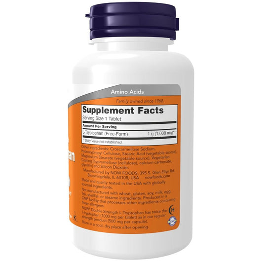 LowCostPH | NOW Foods, L-Tryptophan, Double Strength, 1,000 mg ( Supports Positive Mood )
