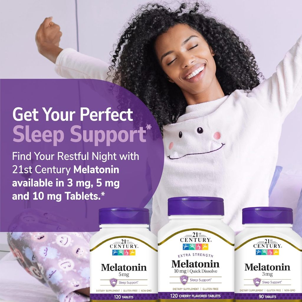 USA Onhand | 21st Century, Melatonin ( Natural Sleep Cycle and Promotes Relaxation and Sleep )