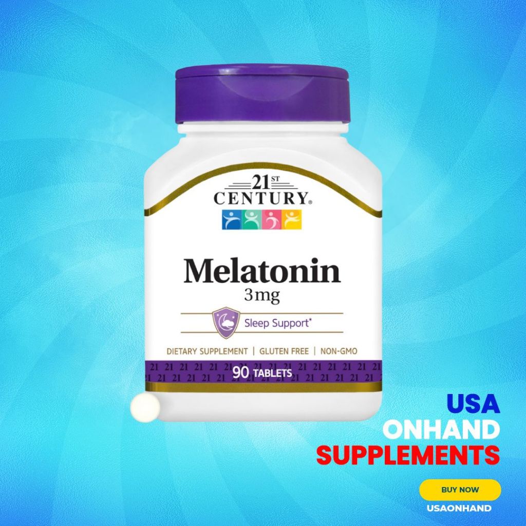 USA Onhand | 21st Century, Melatonin ( Natural Sleep Cycle and Promotes Relaxation and Sleep )