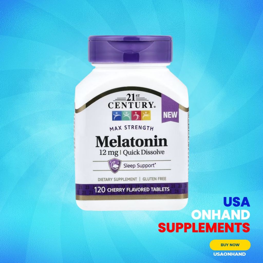 USA Onhand | 21st Century, Melatonin ( Natural Sleep Cycle and Promotes Relaxation and Sleep )