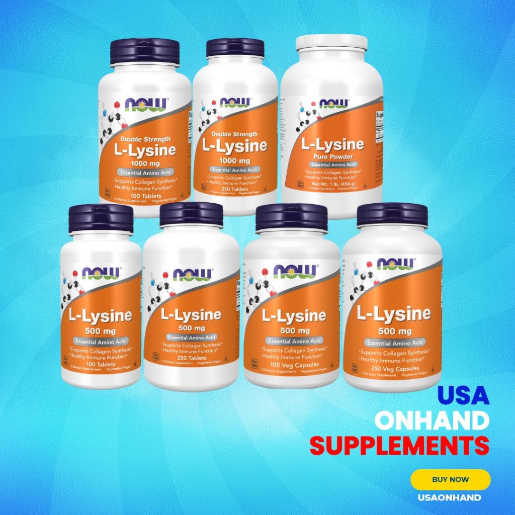USA Onhand | Now L-Lysine ( Healthy Immune Function & Supports Collagen Synthesis )