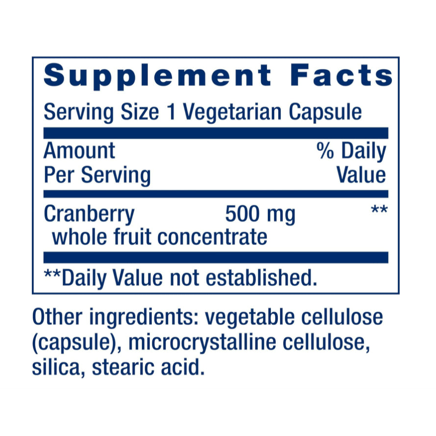 LowCost PH| Life Extension, Cran-Max, Cranberry Whole Fruit Concentrate, 500 mg, 60 Vegetarian Capsu