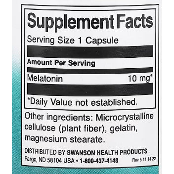 USA Onhand | Swanson, Melatonin ( Sleep Support )