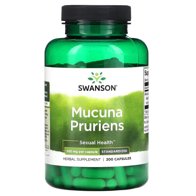 Swanson Ph | Swanson, Full Spectrum Mucuna Pruriens 400mg, Pruriens 350mg, Stress & Mood Support