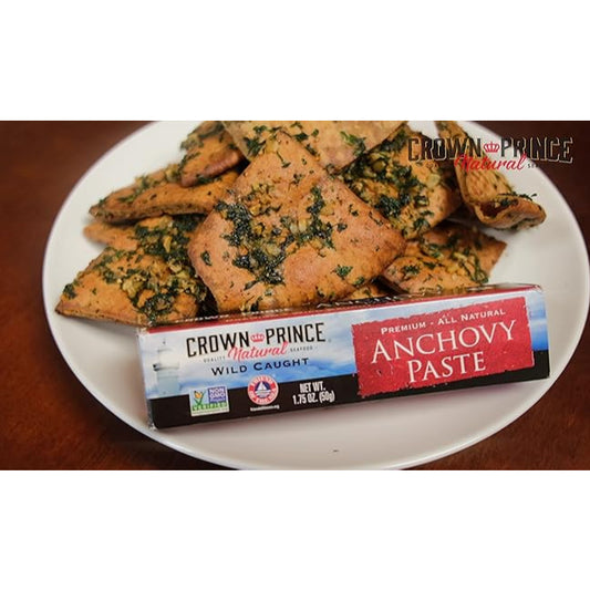 GrocerFarmer | Crown Prince Natural, Anchovy Paste, Kipper Snacks, Flat Anchovies In Pure Olive,