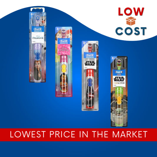 LowCostPh | Oral-B, Battery Powet Toothbrush, Soft, 3+ Yrs, Star Wars, Frpzen, Disney Princess