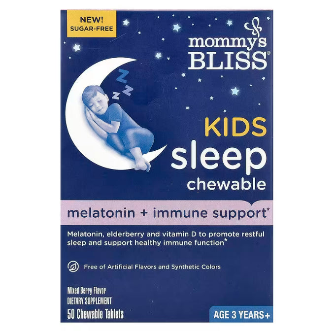 Mommy's Bliss, Kids Sleep Liquid, chewables, gummies Melatonin