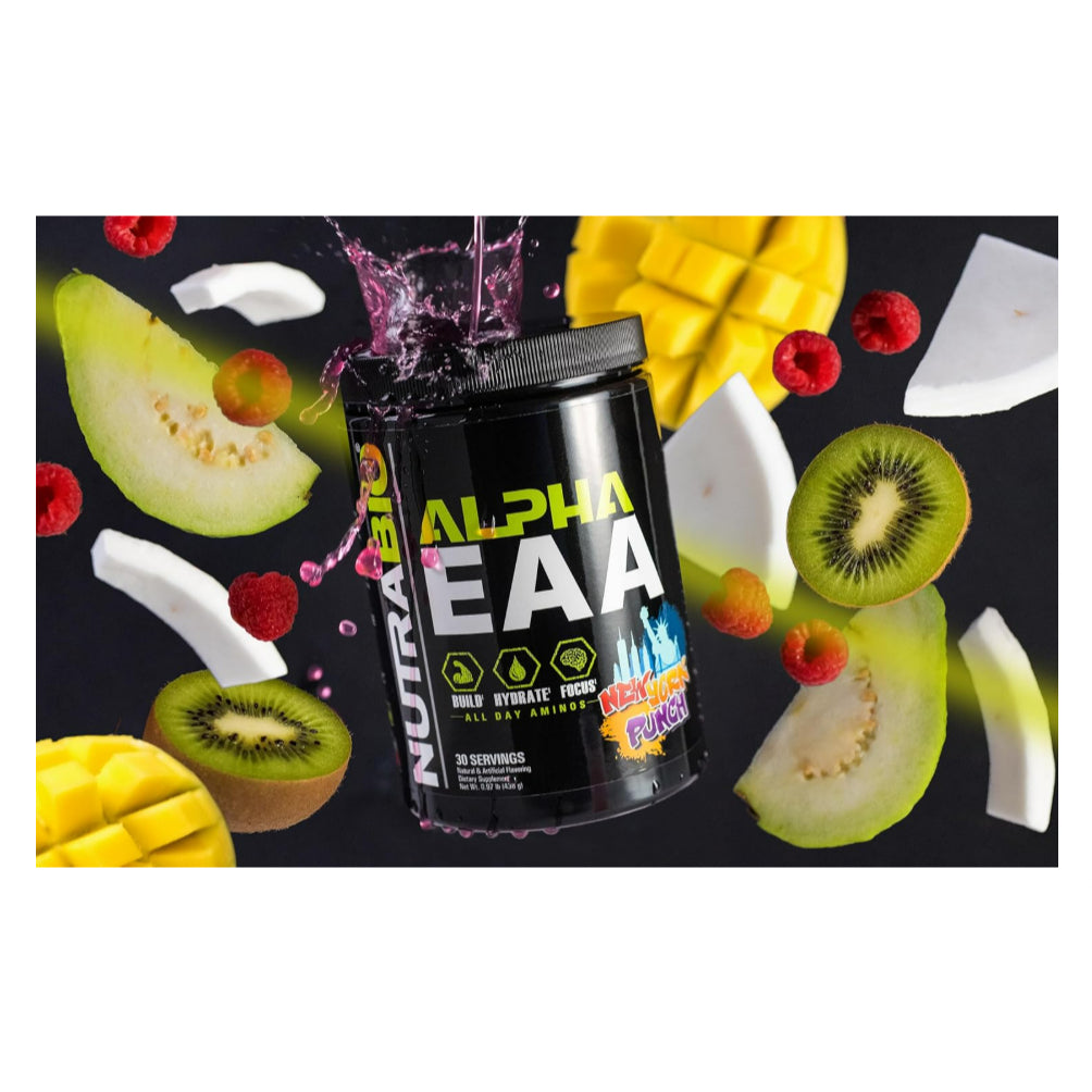 USA Onhand | NutraBio, Alpha EAA, Hydration & Focus Recovery New York Punch ( Amino Acids )