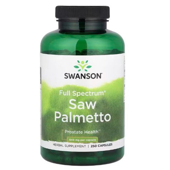 SwansonPh | Swanson, Full Spectrum Saw Palmetto, Max Strength, Beta-Sitosterol, 540 mg, 250 Capsules