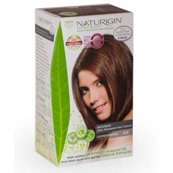 LowCostPh | Naturigin 4.6 Copper Brown 100%,  2.3 Ebony 100% Permanent Hair Colour Organic
