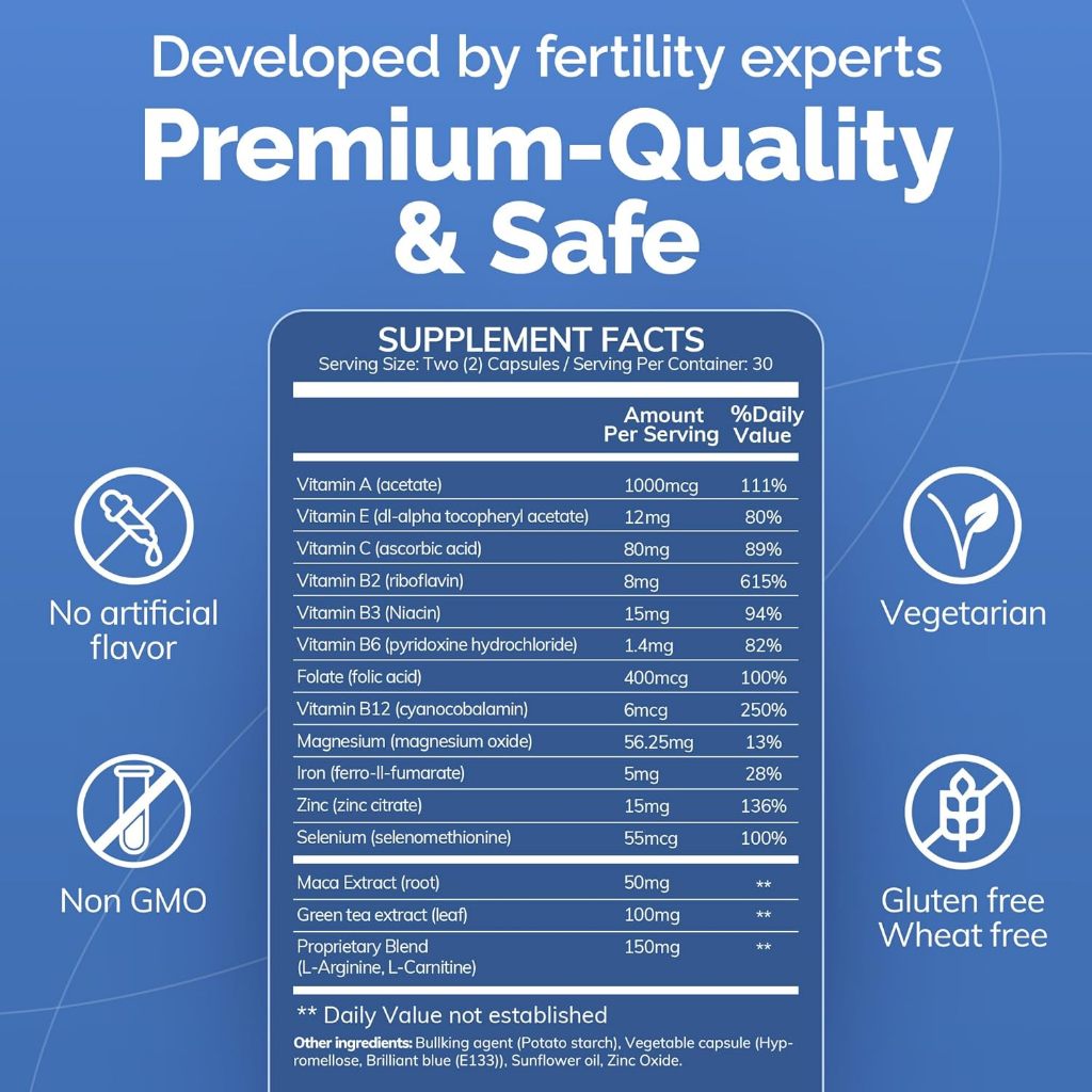 LowCost PH| Conceive Plus Men's Fertility Sperm Count Booster w/ Maca, L-Arginine, Zinc,Folate,Magne
