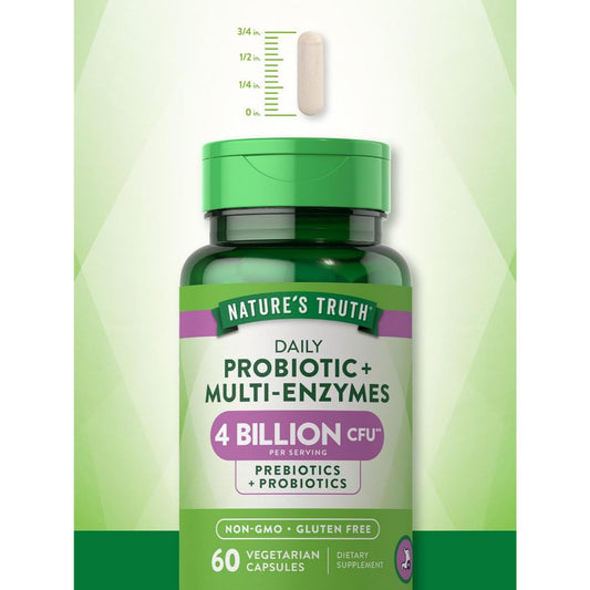 Nature'sTrusthPH | Nature's Truth, Probiotic Acidophilus, Daily Probiotic + Multi-Enzymes, Immunity