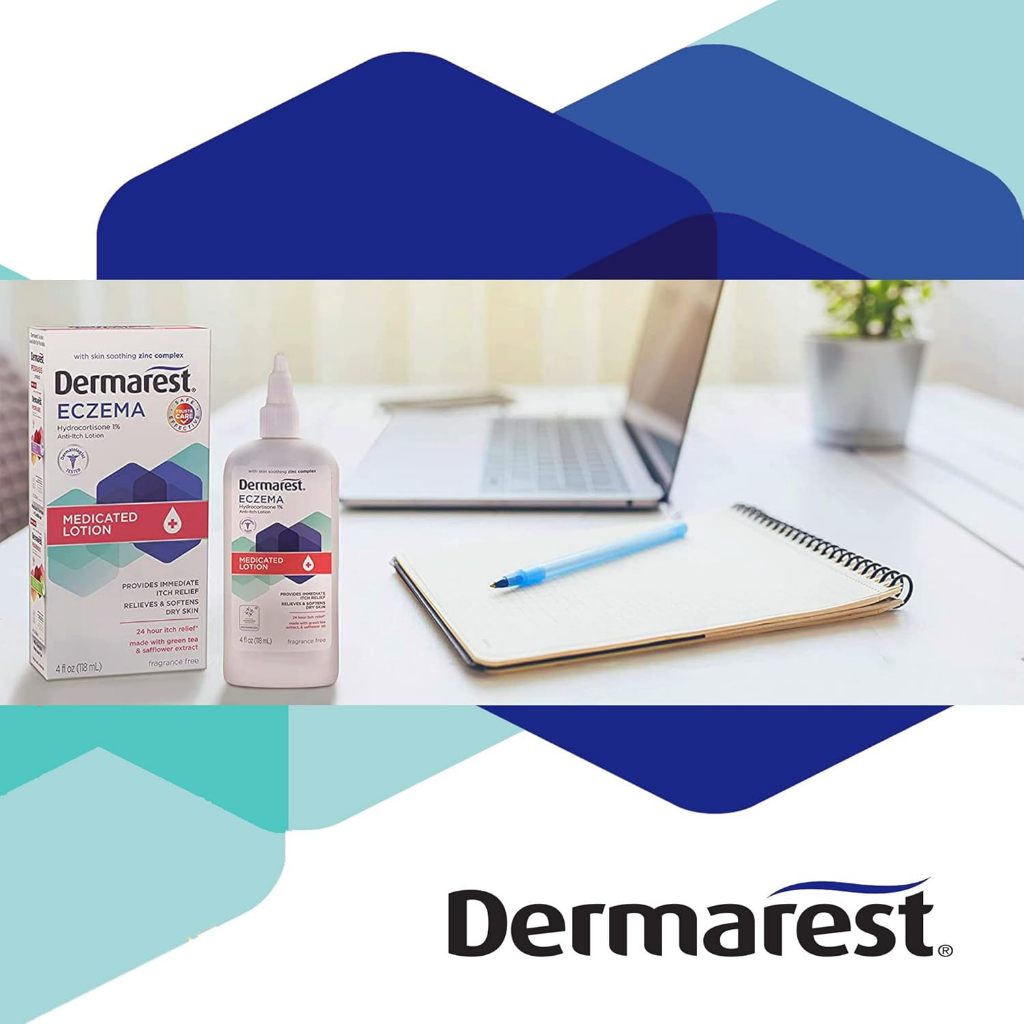 USA Onhand | Dermarest, Eczema, Medicated Lotion, Fragrance Free,4 fl oz ( Provides Immediate Itch )