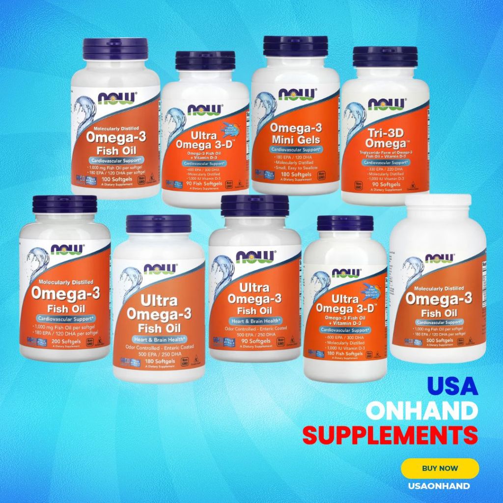 USA Onhand | Now Foods, Super Omega 3 Fish Oil ( Heart Health )