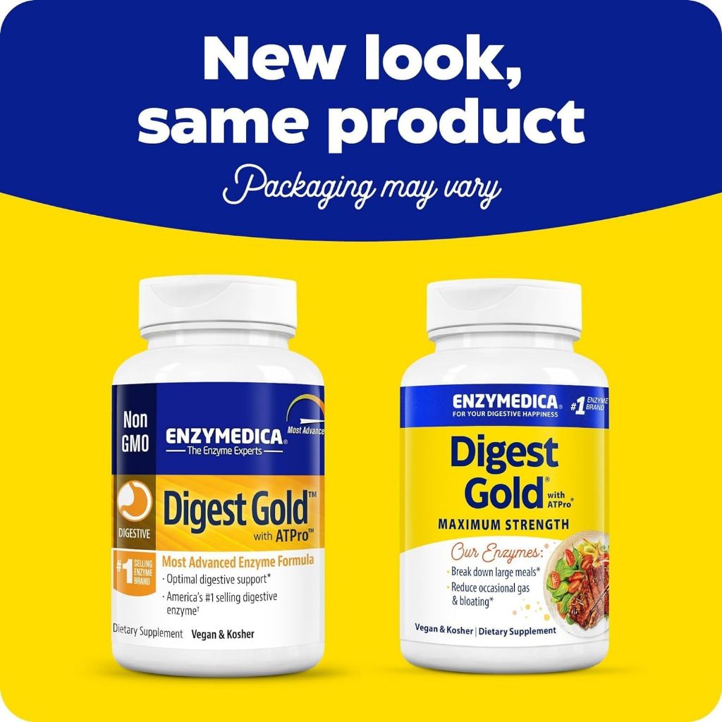 LowCostPh | Enzymedica, Digest Gold® with ATPro®, Maximum Strength, 90 Capsules