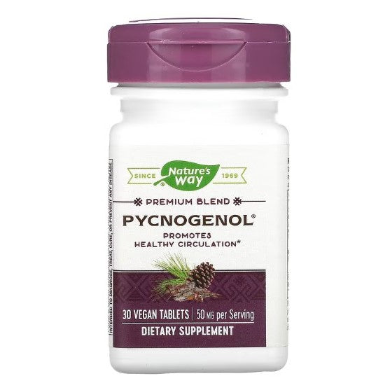 LowCostPh | Nature's Way, Pycnogenol, 50 mg, 30 Vegan Tablets, Cardiovascular Support