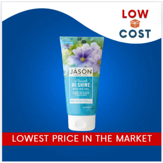 LowCost PH| Jason Natural, Styling Gel, Flaxseed Hi Shine, 6 oz (170 g)
