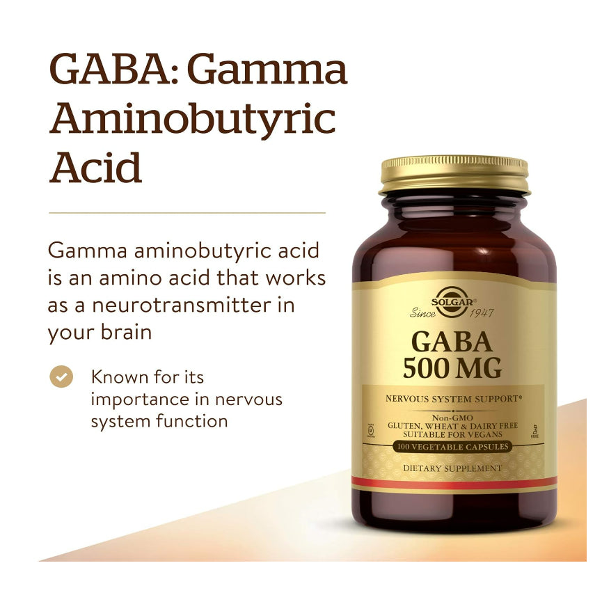USA Onhand | Solgar, GABA ( Nervous System Support )