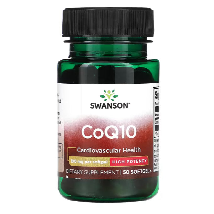 Swanson Ph | Swanson, CoQ10, 10mg, 30mg, 100mg, 120mg, 200mg, w/ Tocotrienols, Cardiovascular Health