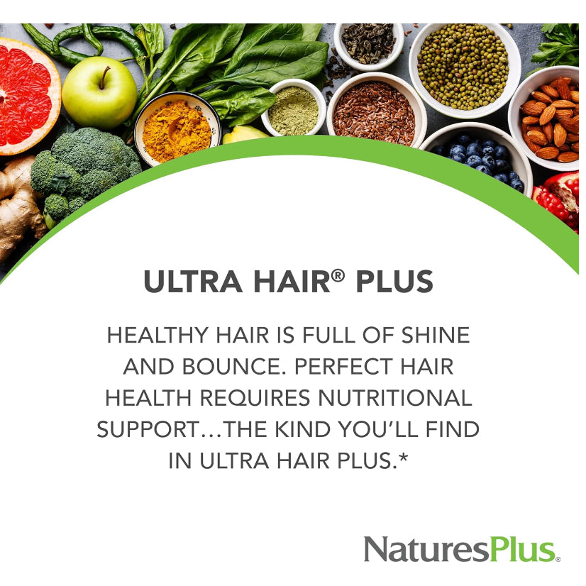 HealthilyYou | Zhou Hairfluence, NaturesPlus, Ultra Hair, For Men & Women, w/ MSM &Select Botanical